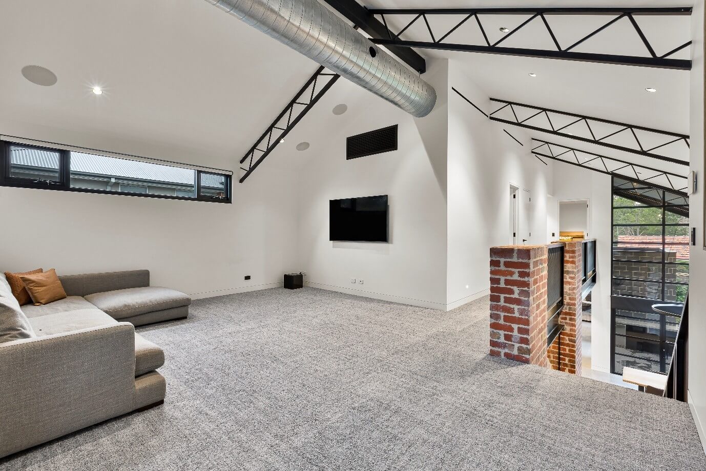 Shui Painting Services - Interior Painting Attic Lower Head with Carpeted Floor